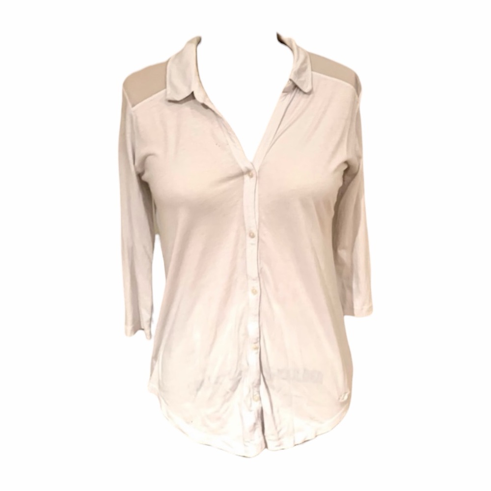 Comfortable Hollister White Button Up